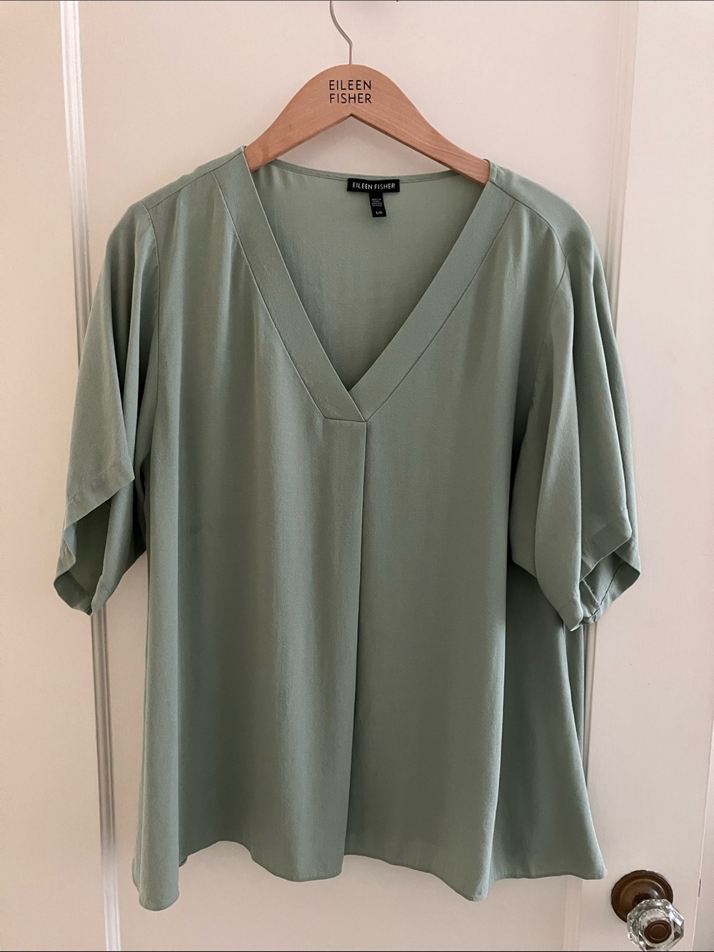 Eileen Fisher Silk V-Neck Top